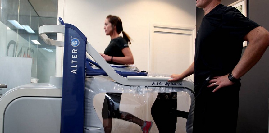 Cassie on the Alter G