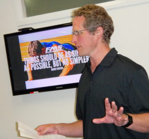Anthony presenting at a workshop
